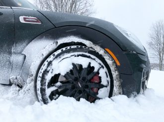 F54 JCW Clubman with Winter Tires (Blizzaks)